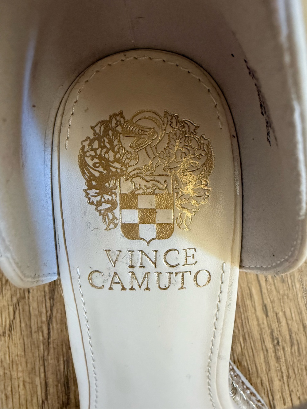 Brand New Vince Camuto Cream Ankle-Strap Espadrille Wedges - Picture 5 of 9